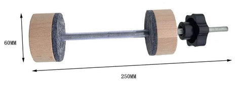 9.8 Inch Guitar Making Spool Clamp Set for Crack Repair and Luthier Work, Wooden Spools With Cork Lining, Adjustable Pressure