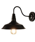 Black Gooseneck Barn Light Indoor Black Farmhouse Wall Sconce 2 Pack Rustic Industrial Wall Mount Lighting for porch