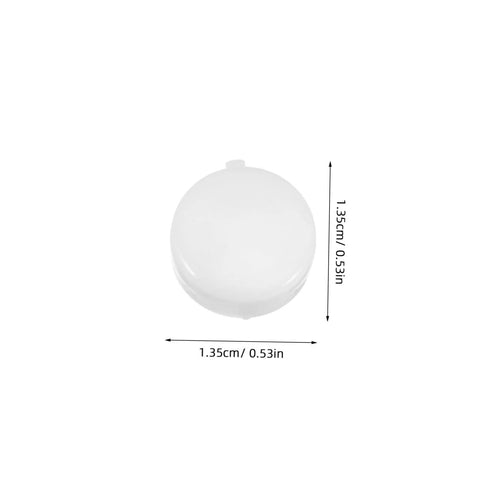White plastic screw cover cap with dimensions from Plastic Screw Cover Caps Set 400 Pieces Hinged Design Multi Color Assorted For Furniture Tables And Cabinets