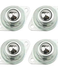 Heavy Duty Rock Solid 4 Pack 5 8 Inch Alloy Steel Ball Bearings Flange Mounted Transfer Roller for conveyor use.