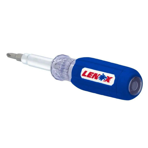6 In 1 Multi Bit Screwdriver With In-Handle Storage, Dual Sided Removable Shafts, Slip Resistant Grip, Acetate Handle