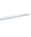 Versatile Wire Mesh Cable Tray 2 Pack Electro Zinc Plated Silver Steel Durable Budget Friendly Cable Organizer