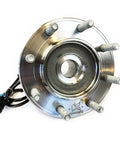 8 Lug Replacement Wheel Bearing For 1999-2010 Chevy GMC Silverado Sierra 1500HD 2500HD 3500HD SRW DRW 2WD 4x4 Fits 1999-2007 Classic GM Trucks And 2003-2009 Hummer H2 High Quality Heavy Duty Replacement Part close-up view