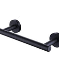 Dope Matte Black 6.7 Inch Hand Towel Bar Wall Mount Screw Mounted SUS304 Stainless Steel Rustproof Bathroom Towel Holder With 9.1 Inch Total Length A2000S23