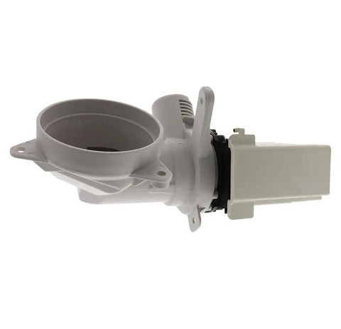Washer Drain Pump Assembly 120V 80W 1.4A With Diverter Flapper Replacement For Washing Machines Replaces AP6031233 PS11766082 side view