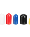 Assorted PVC caps in various colors and sizes from the 20 Pcs Vacuum Line Cap Kit With Assorted PVC Caps For Cars And Trucks In 1 8th In 3 16th In 1 4th In 3 8th In 5 16th In Durable PVC Material For Wide Vehicle Compatibility And Easy Installation Sealing Gasket Set