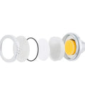 Exploded view of Wall Mounted Shower Filter With Vitamin C Cartridge And Aromatherapy Oils For A Spa Like Refreshment, Boosted Water Pressure.