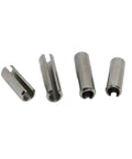 Heavy Duty Workhorse Slotted Spring Pins In 304 Stainless Steel For Secure Fastening In Drilled Holes, Straight Cylindrical Cotter Dowels