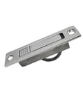 Stainless Steel Pocket Door Pull Handle With Edge Pull Flush Mount Button Style Design for data centers and electrical enclosures