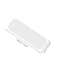 100 Pcs Nylon Hidden Fasteners And Double Headed Furniture Connectors To Keep Shelves And Cabinets Locked Down Tight With A Smooth Clean Look Heavy Duty Workshop Gear For Reliable Diy Build, white nylon connector measuring 0.63 in by 0.2 in.