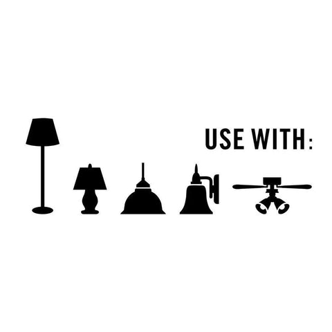 8 Pack A19 LED Light Bulbs 60 Watt Equivalent Daylight 5000K Bright White For Indoor Use with various lamp types