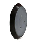 Five Inch Adhesive Back Sanding Pad For Random Orbit Sander Attachments Knockout PSA Grip smooth round gray surface for sanding.