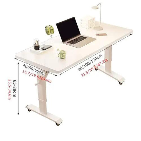 Mobile Standing Desk With Crank Height Adjuster And Lockable Casters Top Tier Office Gaming Workstation Hella Stable Metal Build Black Finish Smooth Gliding Base For Your Sick Home Setup with dimensions and accessories