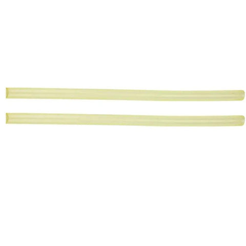 Heavy Duty Polyurethane Round Hollow Rod Yellow 20-40mm Outer Diameter 8mm Bore 500mm Length Built To Last For DIY Projects Prototyping And Light Industrial Use, two yellow PU hollow rods