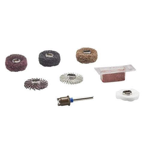EZ Lock Sanding And Polishing Rotary Accessory Kit, 8 Piece Set including buffs, polishing cloth, and compound for versatile use