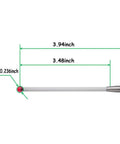 Pro Grade No-Nonsense Cmm Touch Probe Stylus Replacement For Renishaw M4 6mm Ruby Ball Fits OMP40-2 And OMP60, High Precision CNC Contact For Accurate Measurements In Milling And Metalworking. 6mm ruby ball probe stylus, 3.94-inch reach, M4 thread