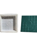 DIY Paving Mold For Concrete Bricks And Stone Slabs Square Patio Garden Pavement Paver Tool next to molded concrete slab