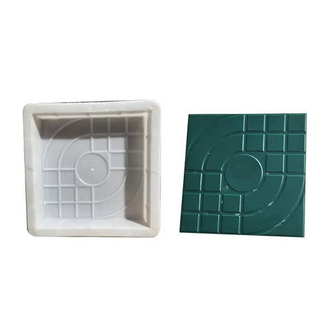 Paving Mold for Concrete Brick Stone Pavers Square for Patio Garden Pavement Large, Reusable Polypropylene Tool front view