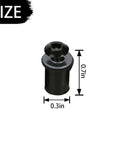 Heavy Duty Motorcycle Windshield Bolt Kit 10 Pack Black Aluminum Alloy Screws size indicator showing 0.71 x 0.4 inch dimensions.