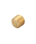 Half Inch NPT Male Brass Pipe Plug With Countersunk Head And Internal Hex Drive For Easy Tightening And Reliable Seals Three Quarters Inch Outer Diameter Industrial Grade Pack Of Five