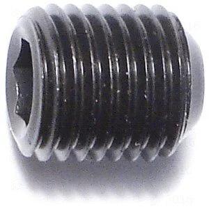 Seven Sixteenth By Twenty Socket Set Screws One Half Inch Long Headless Hex Grub Screws Fine Thread Steel Zinc Plated Eight Pack