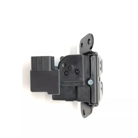 Heavy Duty Tailgate Latch Assembly That Slides Right In And Locks Down Tight, black metal unit for Hyundai and Kia cargo attachment.