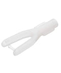 White nylon clevis clip for RC aircraft, 29mm length, 2mm bore, M2 thread, fits micro servos, DIY RC boats, cars, helicopters
