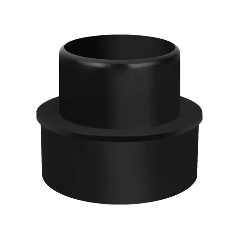 4 Inch To 3 Inch Dust Collection Reducer Adapter For Workshops, durable ABS, front view, connects 4-inch hose to 3-inch line