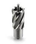 Heavy Duty HSS Annular Cutter Drill Bits With Weldon Shank, 15/16" x 1", for precise metal hole making.