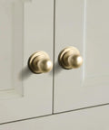 Dope Champagne Bronze Cabinet Knobs With Ribbed Backplate And Vintage Globe Drawer Pulls For DIY Furniture Restoration Solid Zinc