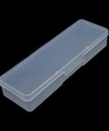 4 Piece Clear Plastic Nail Tool Box Set For Nail And Pedicure Supplies Neat Little Personal Storage Organizer Case