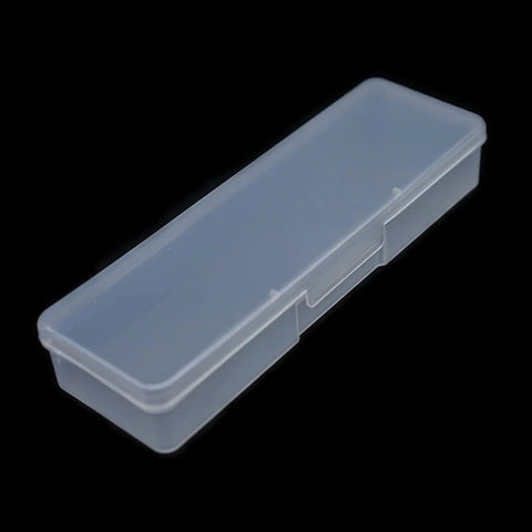 4 Piece Clear Plastic Nail Tool Box Set For Nail And Pedicure Supplies Neat Little Personal Storage Organizer Case