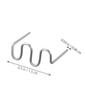 Healvian 100 Piece 0.8mm Wave Shaped Hot Car Bumper Repair Staples For Automotive Plastic Welding Kit shaped staple 0.5in silver