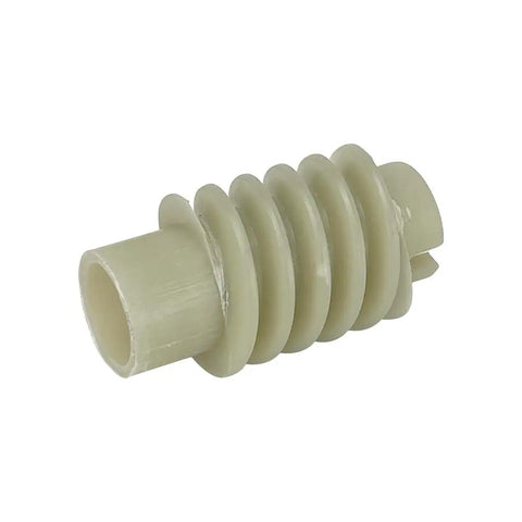 Close-up of worm gear from Garage Door Gear Kit For 1/3 To 1/2 HP Chain Drive Openers, Fits Chamberlain Sears Craftsman Models.