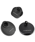 Pro-Grade 1.25 Inch And 2 Inch Eyepiece Filter Wheel Kit With Locking Ring, three views showing full metal build and design