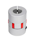 40Mm By 55Mm Aluminum Shaft Coupling For Servo And Stepper Motors With 12Mm To 19Mm Bore Jaw Style Flexible Spider Coupler close-up