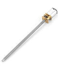 Built Tough N20 Linear Actuator DC Reduction Motor Loaded With Pure Copper Coils 6V 12V 500RPM Range And 100MM M4 Shafts, showing gear motor and lead screw.