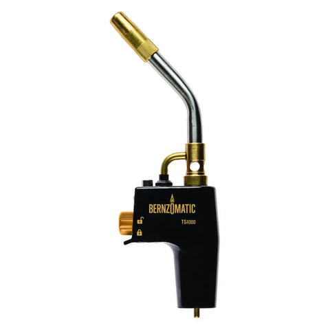 Trigger Start Butane Torch For Soldering And Welding, Instant On Off Ignition, Lock Button For Finger Free Use, Adjustable Flame