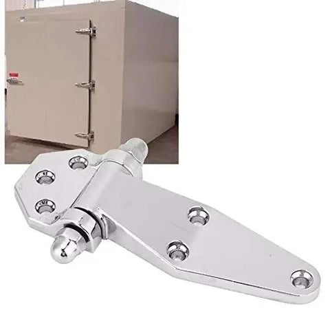 Cast Zinc Alloy Heavy Duty Hinge With 270 Degree Rotation for cabinets and closets, shown front view, installed on a large cabinet door.