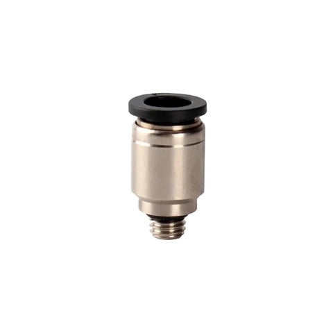 Get These 5pcs M3 To M6 Push-In Quick Connect Air Fittings With One Touch Design For Straight Couplers And Pneumatic Pipe Hose Tube Connectors That Make Your Job A Cinch. M3-M6 1/8 BSP male thread push-in pneumatic fitting, metal and black ring