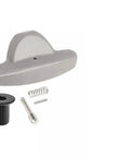 Ultimate Handle Height Adjuster Kit With Knob Pin And Spring Set For 06530-Vl0-315ZA Perfect Replacement To Boost Your Ride Control Effortlessly Today. Black handle adjuster kit with knob, pin, and spring on white background