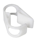 Two Pack One Half To Three Quarters Inch Tube OD Shut Off Hose Clamp With Adjustable Water Flow Control Clip White Plastic Pipe Clips For 12 To 18 mm Tubing Easy Install