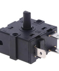 Durable Room Heater Rotary Switch Selector For 250V 16A Heating Units With 3 Pin And 5 Pin Options Easy Install Top Notch Temperature Controller Band Switch Parts, front view