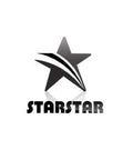 StarStar logo featuring a stylized black and white star with text, representing the brand's identity and design.