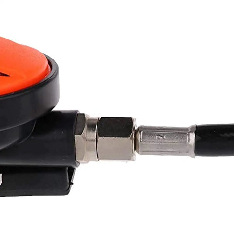 Close-up of Second Stage Regulator With Mouthpiece For Scuba Diving Gear Backup Octopus Hookah Low Pressure Hose connection