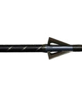 Carbon arrow with broadhead tip featuring Broadhead Adapter Rings Dozen For Carbon And AC Arrows Black Pro Grade Alignment Kit.