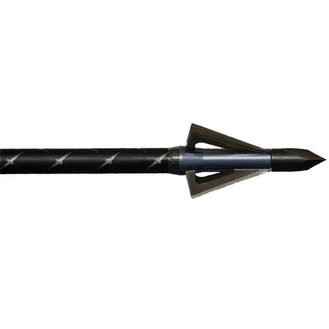 Carbon arrow with broadhead tip featuring Broadhead Adapter Rings Dozen For Carbon And AC Arrows Black Pro Grade Alignment Kit.
