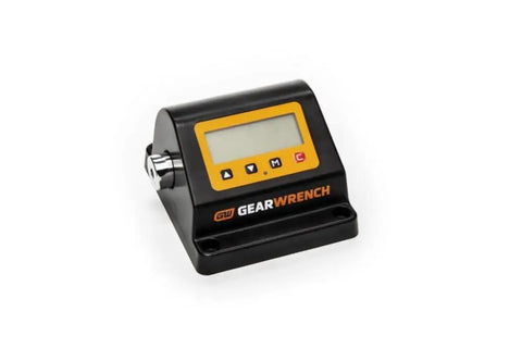 Quarter Inch Drive Bench-Top Torque Tester With 10 To 100 In-Lb Range, 1.1 To 11.3 Nm, Four Readouts In Ft-Lb, In-Lb, Nm, And Kg-Cm, High Accuracy, Mountable On Bench Or Stand For Easy Torque Calibration black bench-top digital torque tester with display
