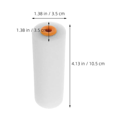6 Piece Paint Roller Set Boasting Hella Soft Sponge Covers And Comfort Grip Handles Built Different For Rapid Wall Coverage With Latex Or Oil Based Paint Formulas, soft sponge cover roller, 4.13 in.