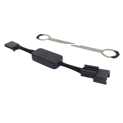 Audi Start Stop Eliminator Cable Kit For A4 S4 A5 And Q5 2017 2024 Models with disassembly tools and plug-in installation.